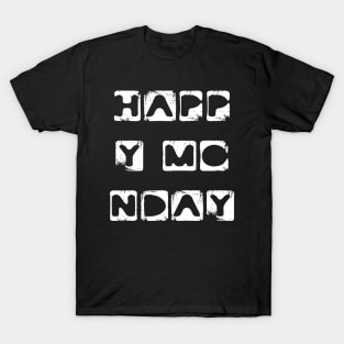 Monday Motivation days of the week typography T-Shirt